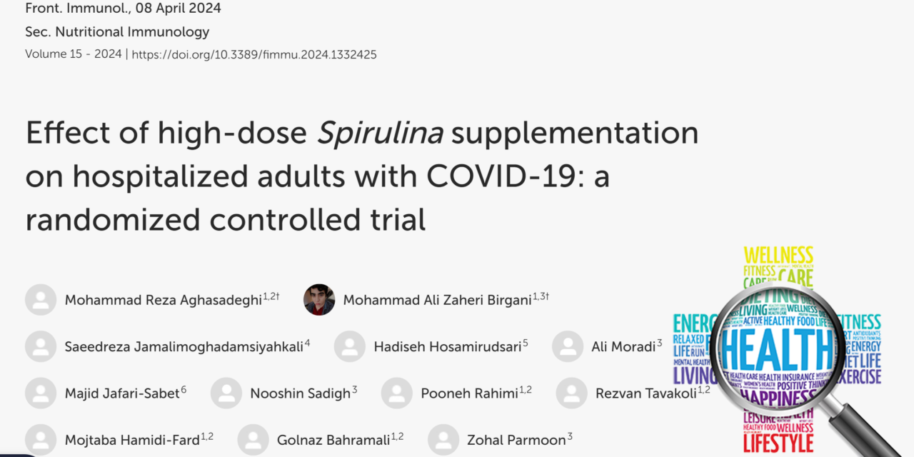 Spirulina Werkt Goed Tegen COVID